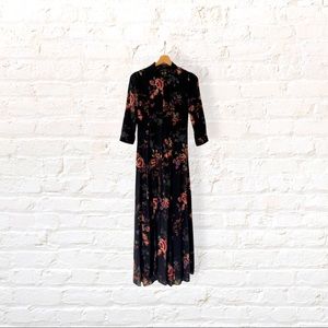 Long dress by Zara Woman premium denim collection